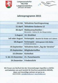2015 Jahresprogramm